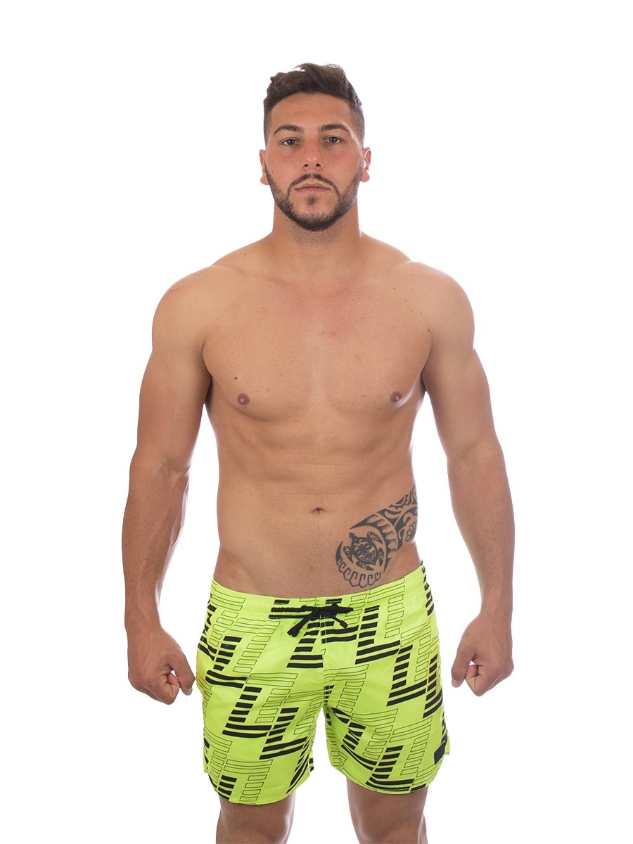 EMPORIO ARMANI - КОРОТКИЙ КОСТЮМ - 902000 7P744 05860 - FLUO YELLOW - КУПАЛЬНИКИ 11590₽