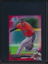 2017 Bowman Chrome Mini Red Refractor #BCP137 Jomar Reyes Orioles 03/10