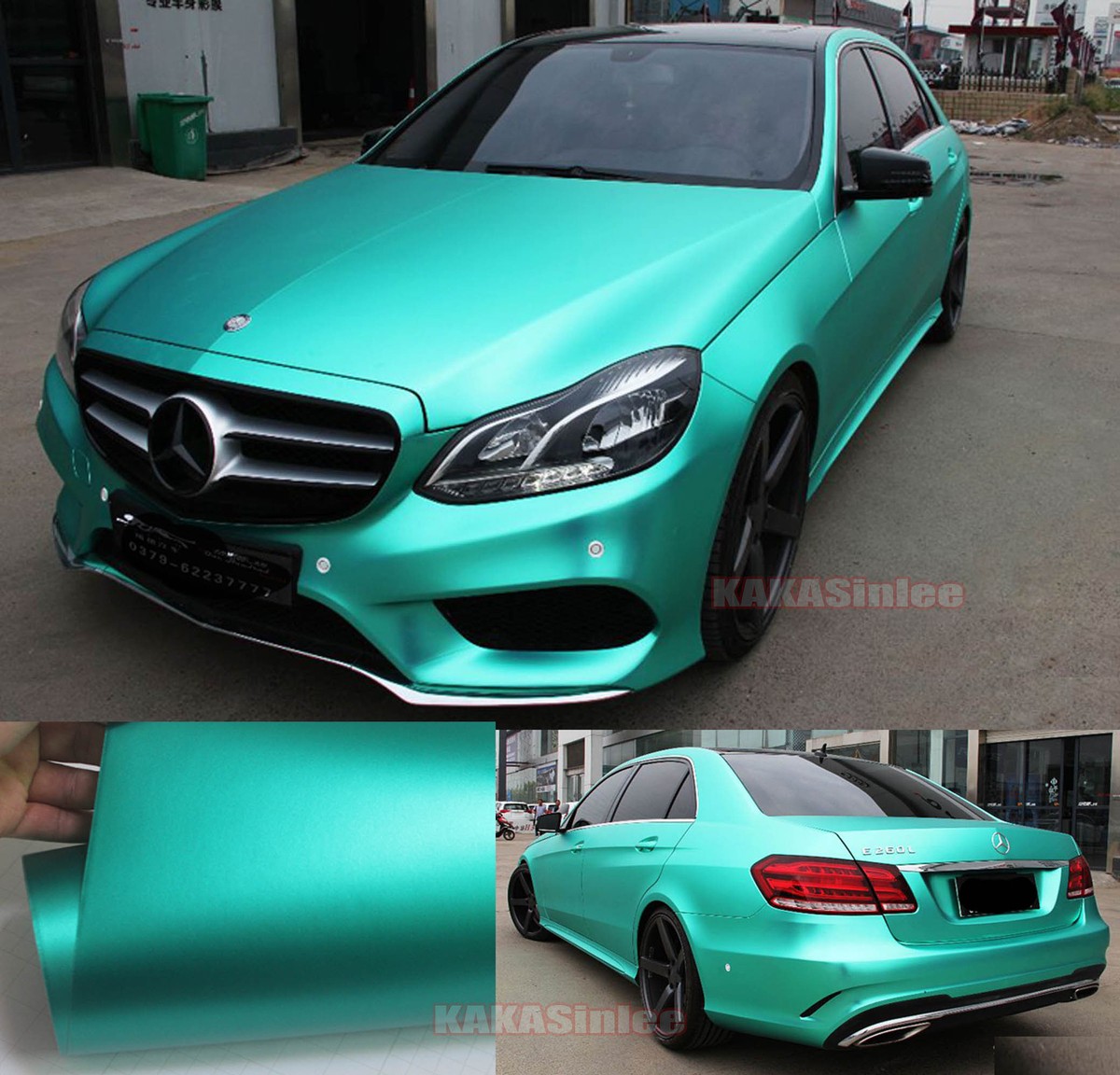 Multiple Car Matte Metallic Chrome Vinyl Wrap Sticker Stretchable