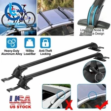 Etecgo Aluminum Adjustable Frame Car Top Luggage Roof Rack Cross Bar Carrier