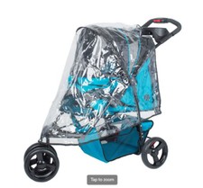 PVC Rain Cover for Pet Stroller Waterproof Windproof Protection Clear One Size