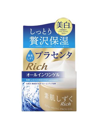Asahi SuhadaShizuku Placenta Rich All-in-One Gel 100g whitening aging care