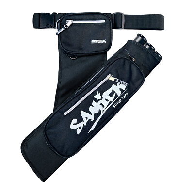 Samick Sports Archery Hip Arrow Quiver Holder-Right Hand Adjustable With 3 Tubes