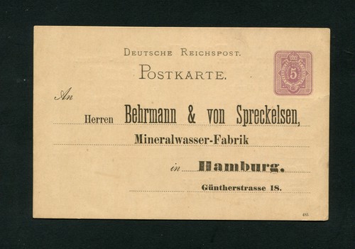 Dt. Rich - Ga Print "Mineral Water" 1885 (#2618)