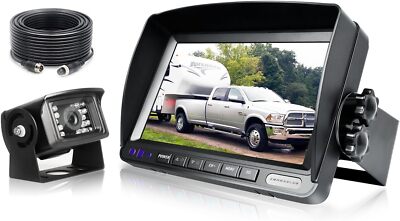 ZEROXCL Wired Backup Camera System Rear View Camera 7  LCD HD Monitor Waterproof