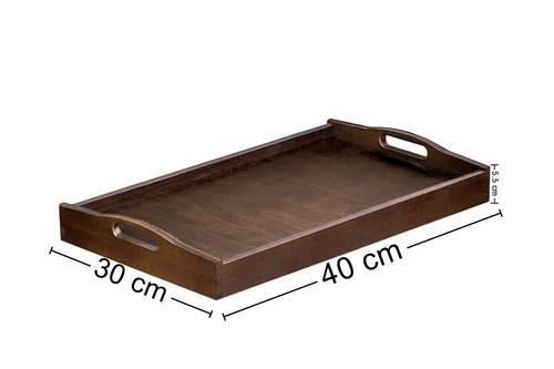 Wooden Breakfast Serving Tray - Perfect Christmas Gift - 3 Sizes For Snack Food - Picture 43 of 45