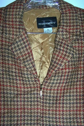 Requirements Blazer Jackets Plaid Houndstooth Wool Blend Business Suit Sz 8-18 - Picture 13 of 28