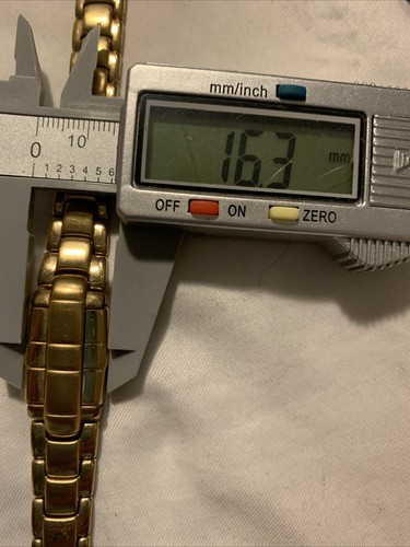 WALTHAM SLIDE OUT HIDDEN DIAL Gold TONE LADIES WATCH New Battery Runs Well - Picture 13 of 13