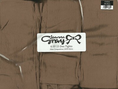 Joanna Grey 15 Denier Everyday Tights - 12 Pairs, Grey, Size M/L/XL (Brand New) - View #4