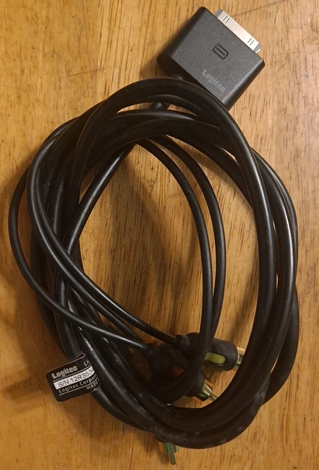 Logitec LHC-RUi01 RCA AV audio video Cable Connects To iPhone iPod - Image 2 of 3