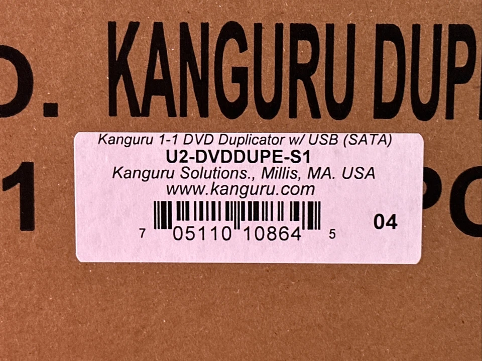 Kanguru Solutions 1 to 1 22X Kanguru DVD Duplicator U2-dvddupe-s1 NEW IN BOX - Image 3 of 4