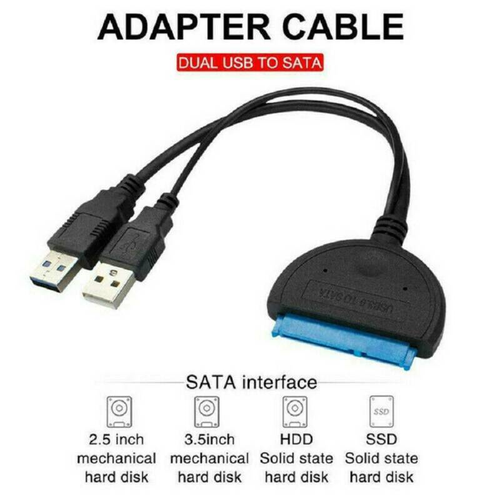 SATA to USB 3.0 2.5/3.5 inches HDD SSD Hard Drive Converter Cable Line Adapter - Picture 7 of 11