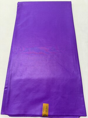 PURPLE  High Quality African Polished Wax Print,100% Cotton, Sell by 6 Yards