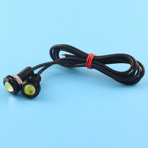 2X Luce diurna LED per auto occhio d'aquila 18 mm backup retromarcia lampada parcheggio SS - Foto 7 di 18