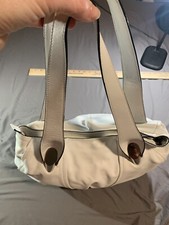 CROMIA Winter WhiteLeather LARGE Shoulder bag...