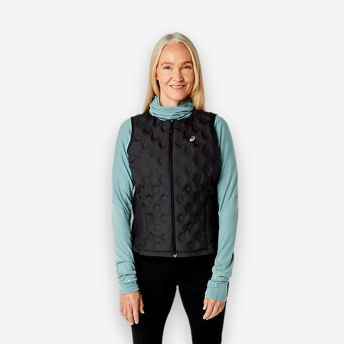 Fleece Jacket Womens Padded Running Gilet Asics Padded Gilet
