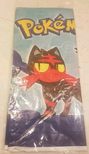 Amscan Tablecover Nappe Pokemon Core 54in X 96in NIP ISSUE - Picture 4 of 6