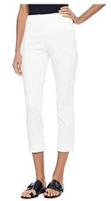 Lysse' "Britt" Plus Size 2X or 3X White Stretch Twill Ankle Pants