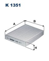 Filtron K 1351 Filter, Innenraumluft
