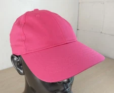 BLANK/NO LOGO ADJUSTABLE STRAPBACK BASEBALL HAT/CAP, PINK, OUTDOOR/SPORTS