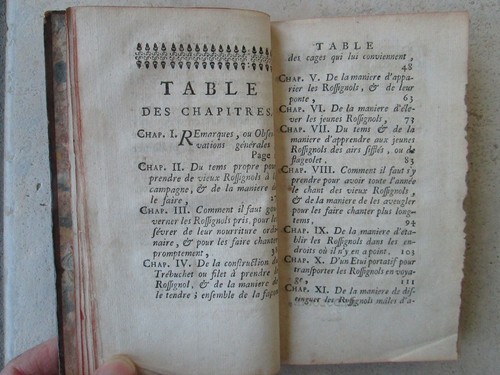 AEDOLOGIE ou TRAITE DU ROSSIGNOL franc ou chanteur, 1751 + poème MS - Picture 2 of 12