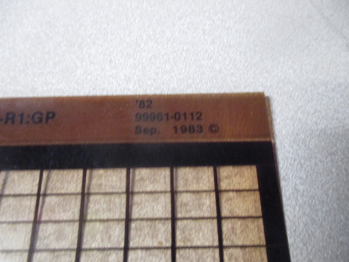 Kawasaki Parts Manual & Service Information Microfiche KZ750-R1 GP