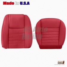 2005 06 07 08 2009 Ford Mustang Passenger Bottom Top Leather Seat Cover Red 2005 06 07 08 2009 Ford Mustang Passenger Bottom Top Leather Seat Cover Red