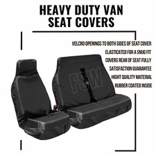 Van Universal All Variants Extra Heavy-Duty Waterproof Van Seat Covers Black
