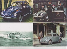 Lote de 16 postales diferentes Volkswagen Beetle Herbie tipo 1 Karmann Ghia