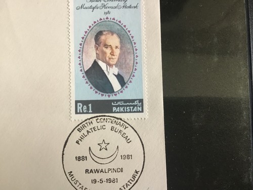 MX88- Pakistan 1981. Birth Centenary of Mustafa Kemal Ataturk.Mint Condition - Picture 3 of 4