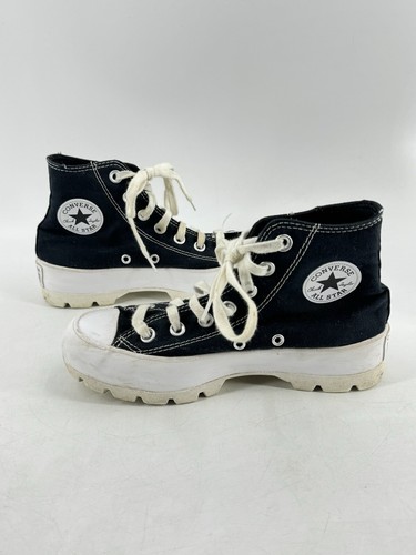 Converse Chuck Taylor All Star High Top Black Women's Lugged Platform Size 5.5