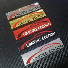 Car Emblem LIMITED EDITION 9cm Metal side Trunk Rear Motorcycle Badge Sticker