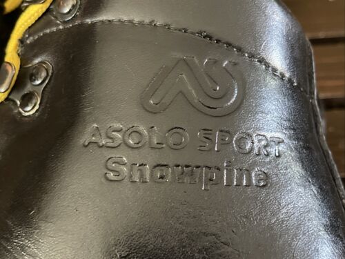 Asolo Sport Snowpine Leather Boots 5507 Vibram 3 Pin Snow Ski X-Country Mens 6.5 - Picture 24 of 24
