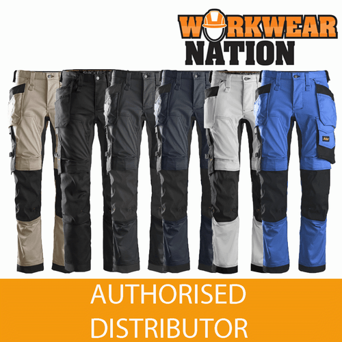 Snickers 6241 AllroundWork, Stretch Work Knee Pad Trousers Holster Pockets - Picture 1 of 19
