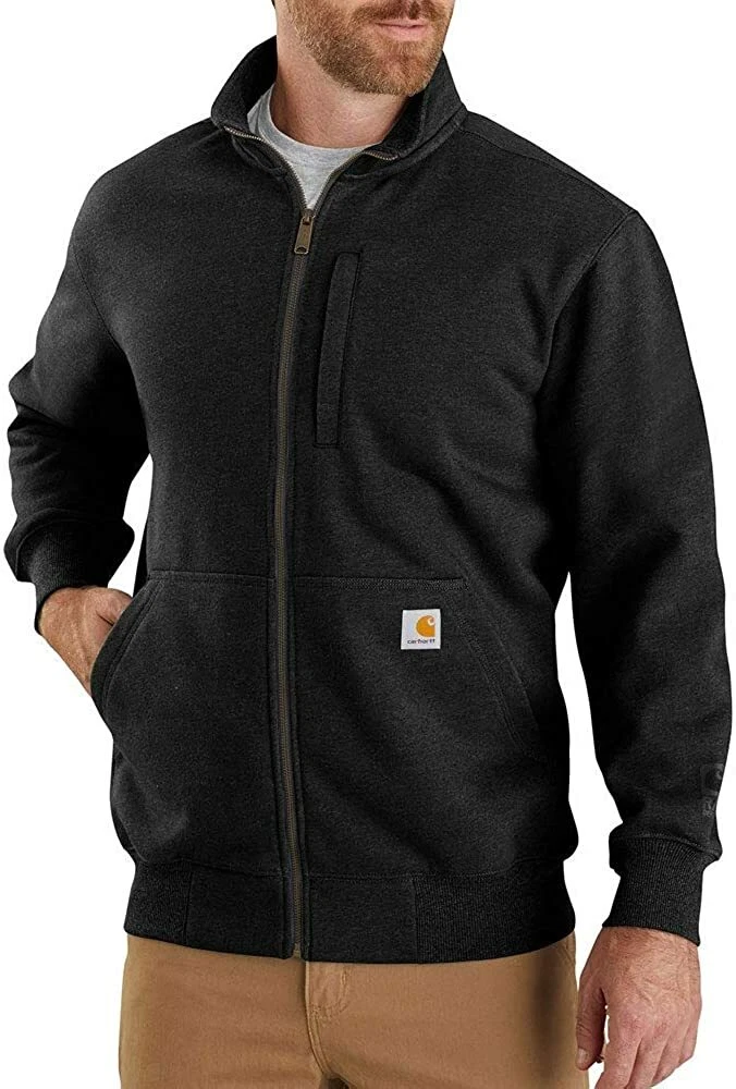 Carhartt Menu0026#039;s Rain Defender Loose Fit Heavyweight Full-Zip Mock-Neck  Sweatshirt | eBay