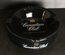 Canadian Club Whisky Aschenbecher, Stammtischascher, schwarz, Kneipe,Gastro, Neu