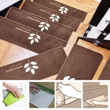 Luminous Stair Stepping Mat Self-adhesive Non-slip Stair Carpet Protector Rug US
