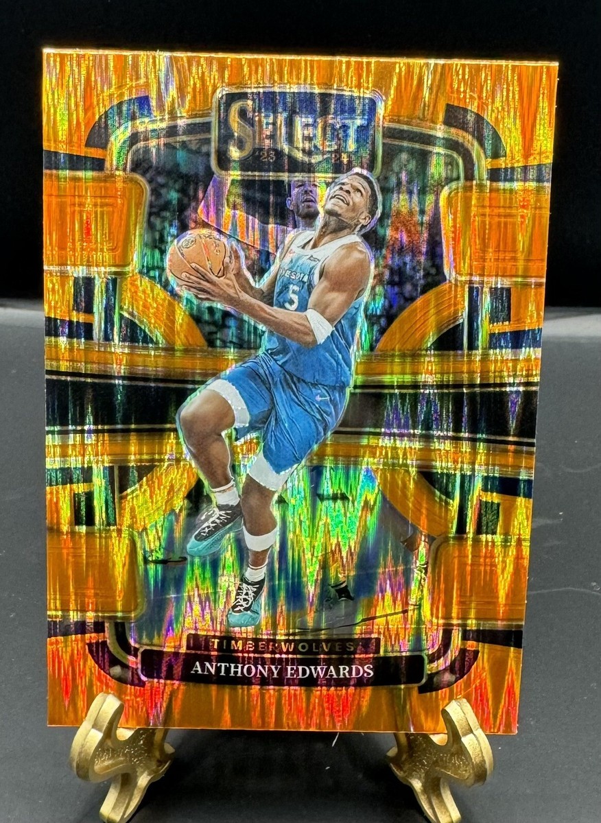 edwards 現状品 2023-24 Panini Select NBA Anthony Edwards Flash Orange Prizm