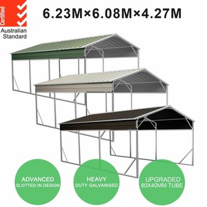 Carport 6 23m X 6 08m X 4 27m Gabled Roof Backyard Boat Portable