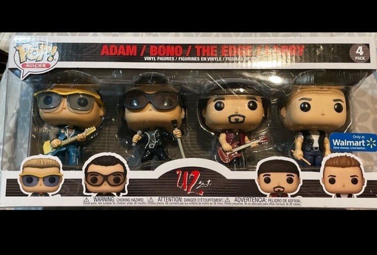 funko pop U2 4体セット/ZOO TV Funko POP Rocks Vinyl U2 ZOO TV 4-PACK Adam+Bono+The Edge+