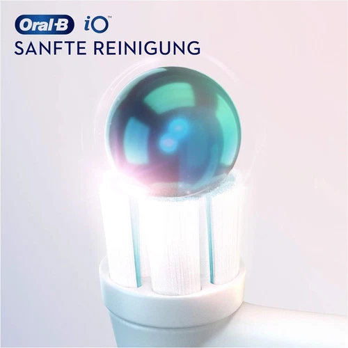 2-Pack/8 Stück für Oral-B iO Ersatzbürsten Sanfte Reinigung Aufsteckbürsten Weiß - Bild 2 von 7