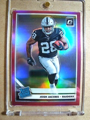 2019 Josh Jacobs Panini Donruss Optic Rated Rookie Pink Prizm RC MINT 🔥🔥🔥