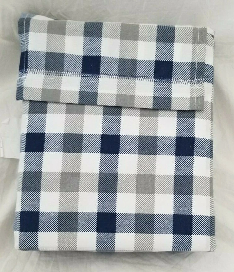 Juego de sábanas dobles Circo Plaid azul, gris, blanco 3 piezas nuevo en paquete Foto 2 de 4