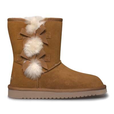 Koolaburra By UGG Victoria Short Chestnut Boots Women's - Main Image