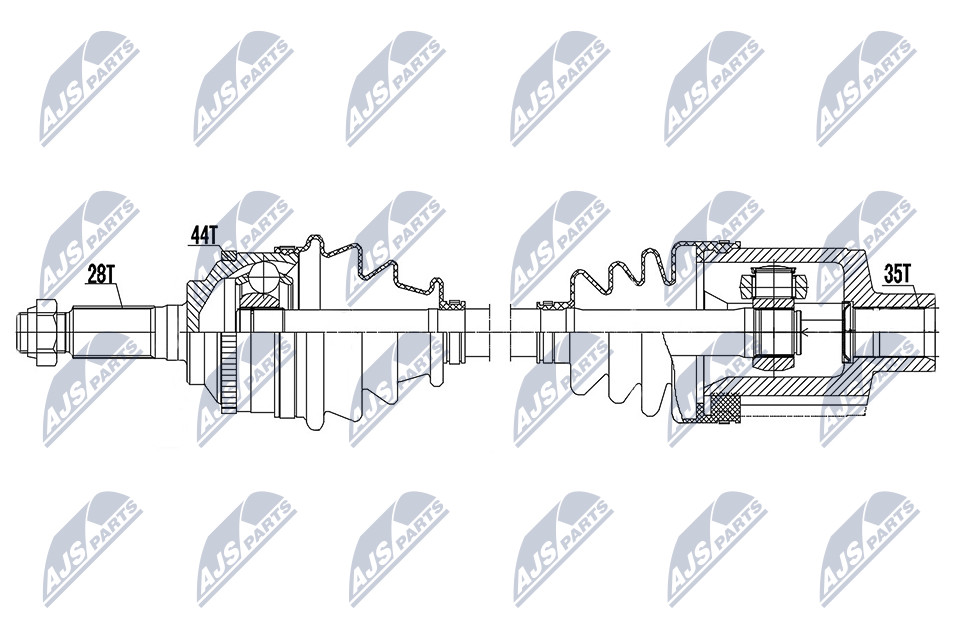 NPW-MZ-084 NTY Drive Shaft for MAZDA