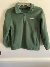 girls vineyard vines size M Sage Green Fleece 1/4 Zip
