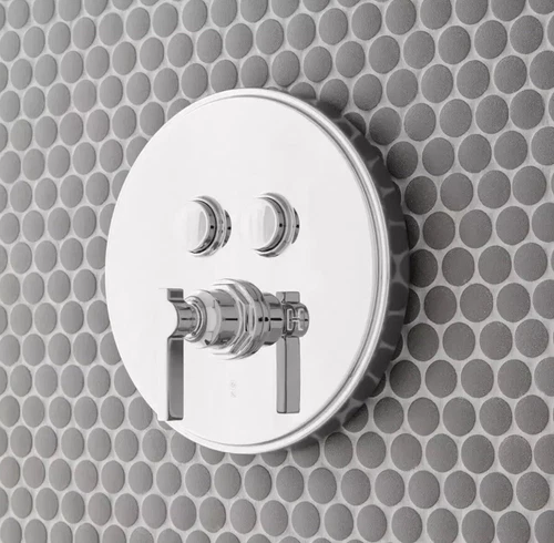 Signature Hardware Greyfield tap control trim for tub shower Chrome - Picture 1 of 5