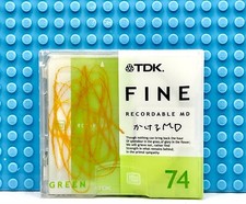 MD    TDK FINE GREEN 74 BLANK MINI DISC  1  SEALED 