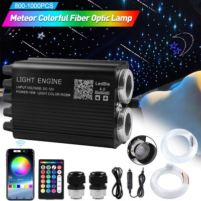 Auto RGBW LED Star/Twinkle Sternenhimmel Meteor Lichtfaser Glasfaser Optik DE
