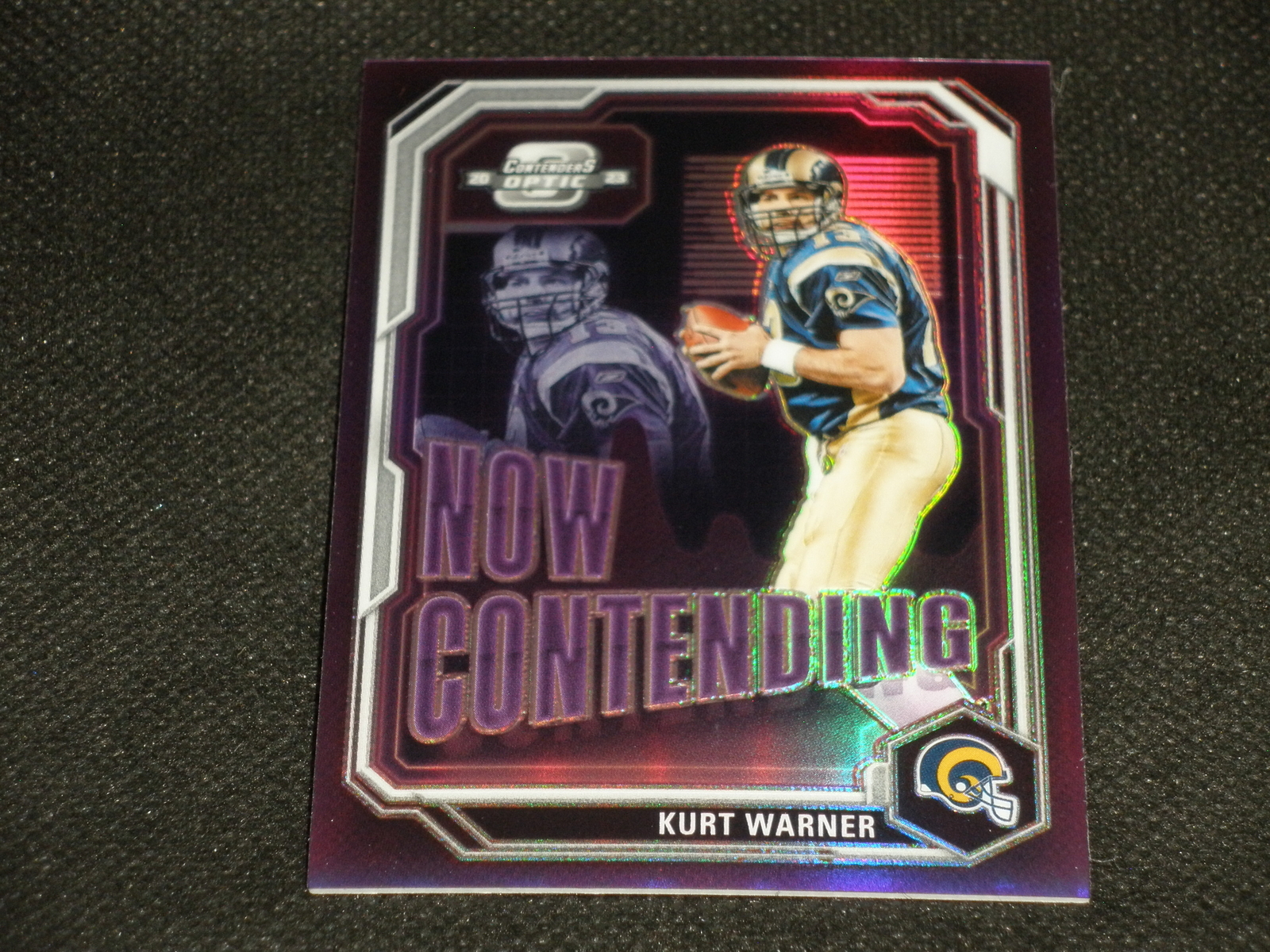 2023 Panini Contenders Optic Now Contending Silver Prizm #KWR Kurt Warner